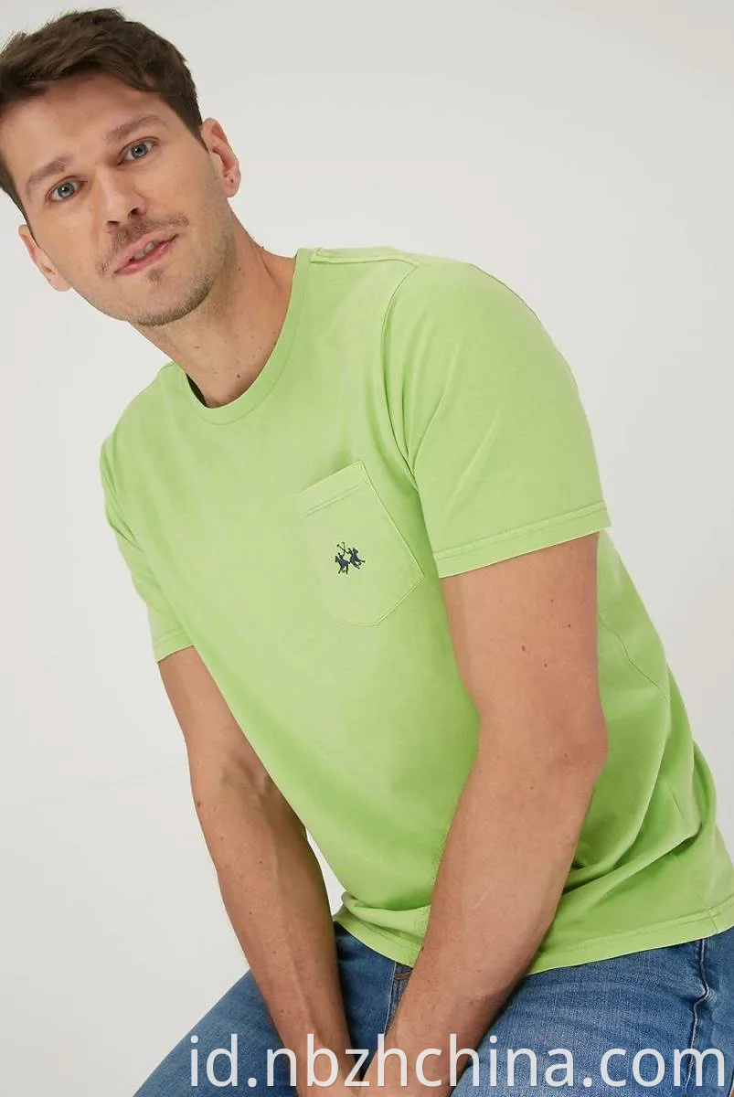 Mens Casual Pocket Short Sleeve T-Shirt